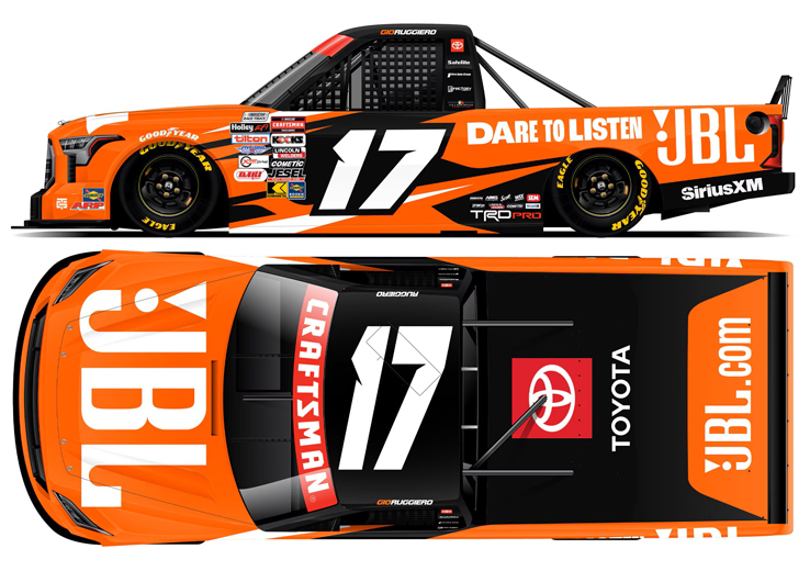 2025 Gio Ruggiero #17 JBL NASCAR Truck 1/24 Diecast