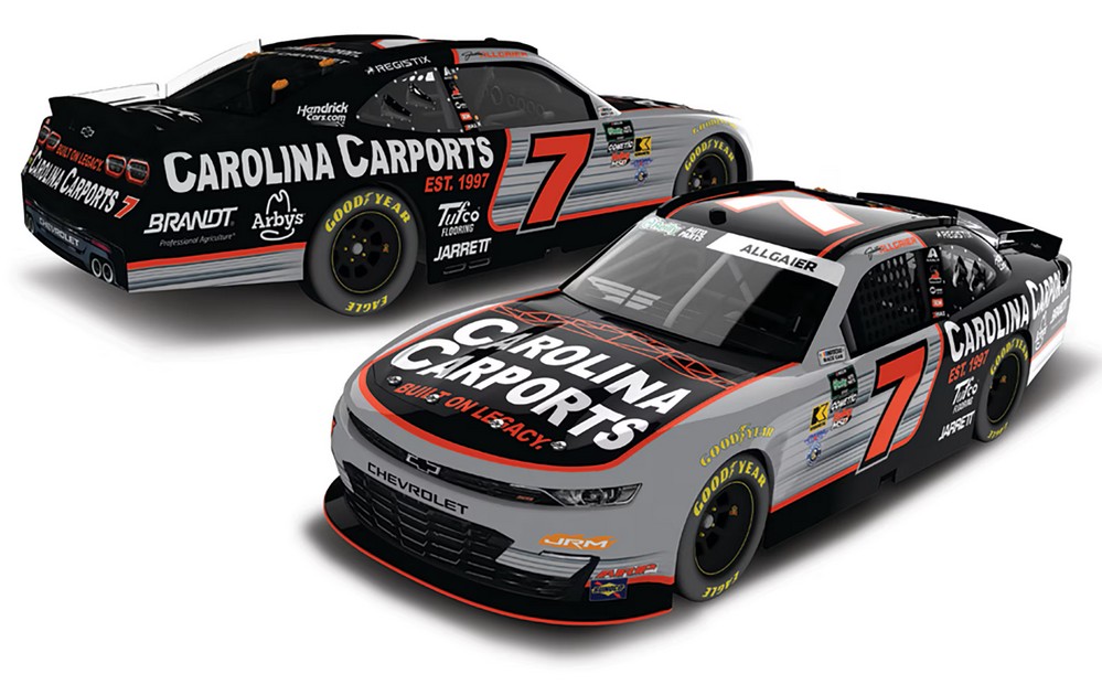 2026 Justin Allgaier #7 Carolina Carports 1/24 Diecast