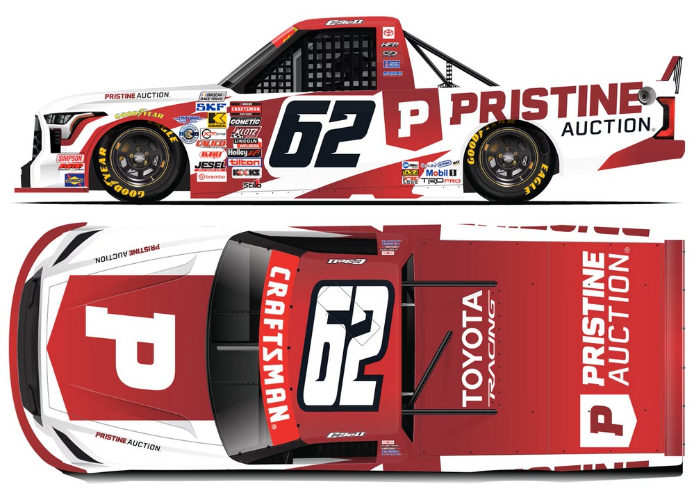 2026 Christopher Bell #62 Pristine Auction Truck 1/24 Diecast