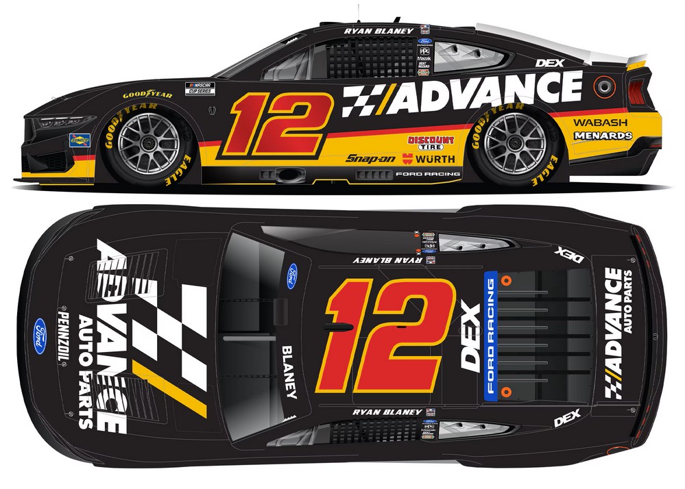 2026 Ryan Blaney #12 Advance Auto Parts 1/24 Diecast