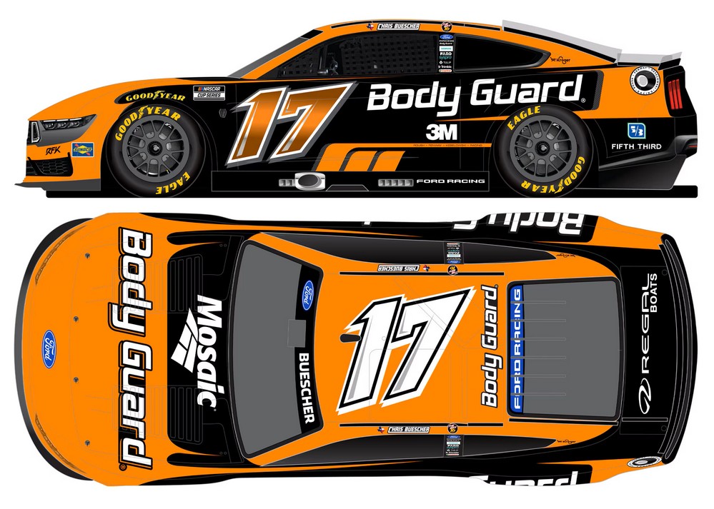 2026 Chris Buescher #17 Body Guard / Greg Biffle Tribute 1/24 Diecast