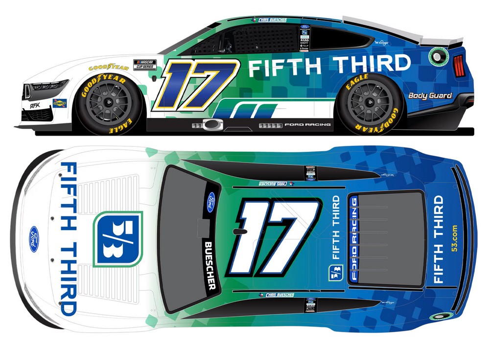 2026 Chris Buescher #17 Fifth Third Bank 1/64 Diecast