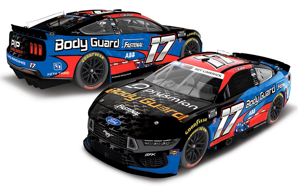 2026 Chris Buescher #17 Body Guard Salutes 1/24 Diecast