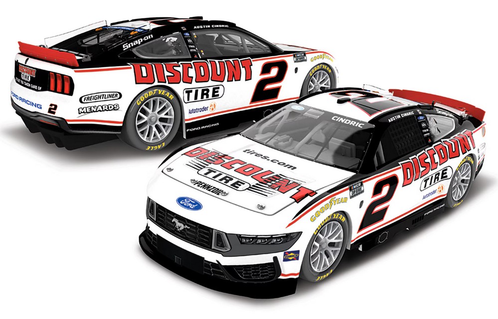 2026 Austin Cindric #2 Discount Tire 1/24 Diecast