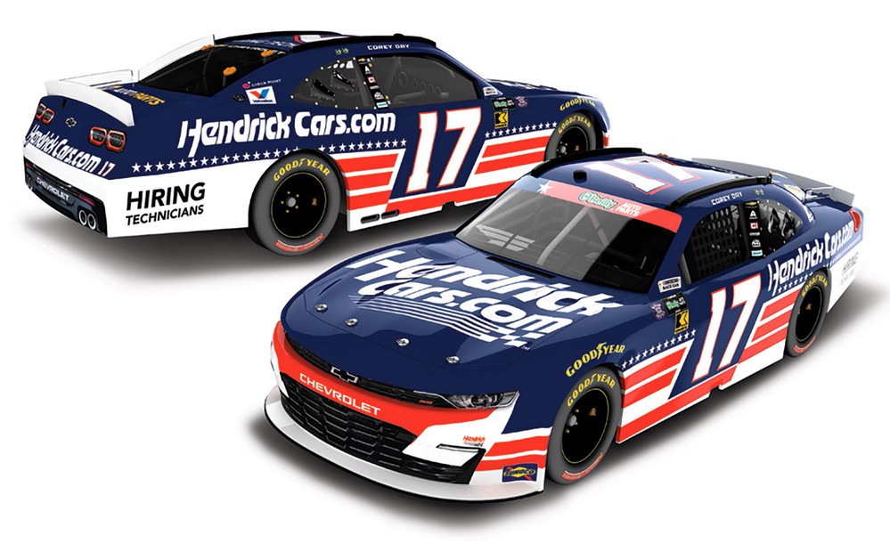 2026 Corey Day #17 HendrickCars.com Patriotic 1/64 Diecast