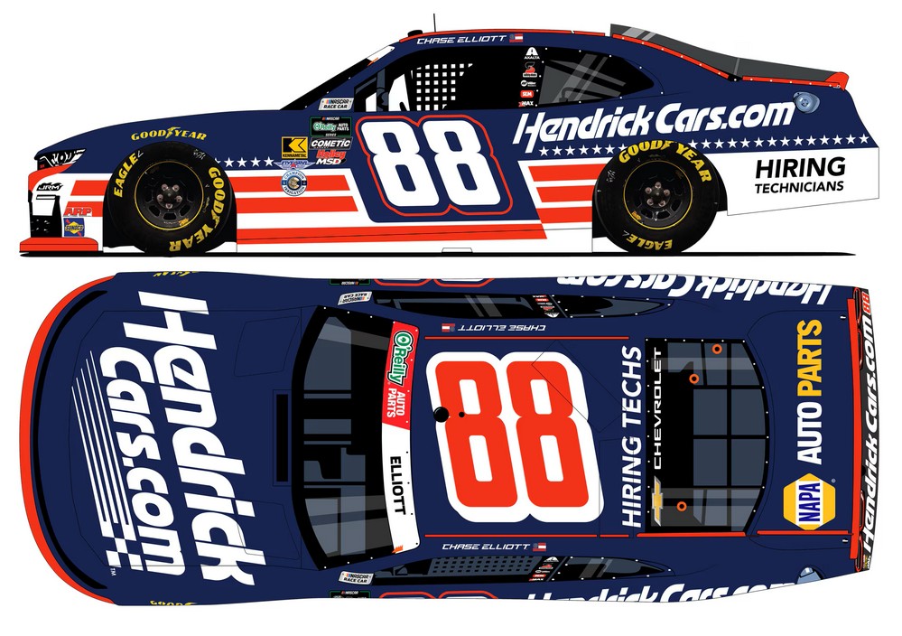 2026 Chase Elliott #88 HendrickCars.com Patriotic 1/64 Diecast
