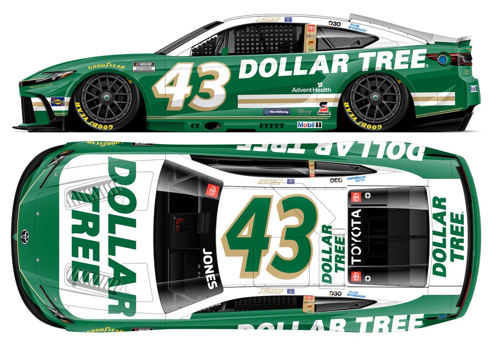 2026 Erik Jones #43 Dollar Tree 1/24 Diecast
