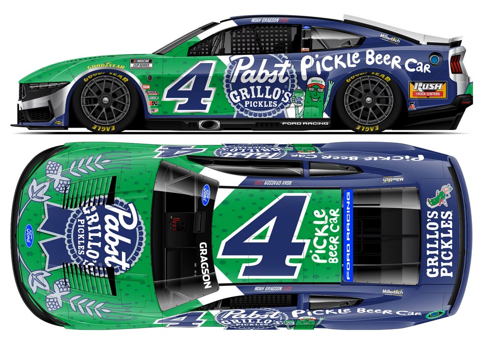2026 Noah Gragson #4 Grillo's Pickles / Pabst Blue Ribbon 1/24 Diecast
