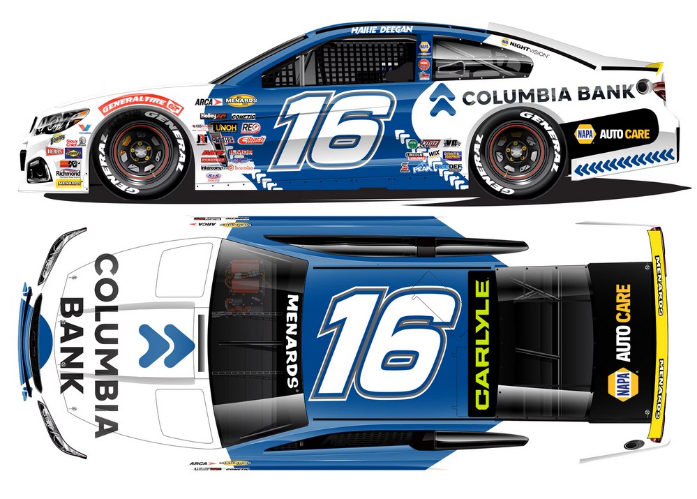 2026 Hailie Deegan #16 Columbia Bank ARCA 1/24 Diecast
