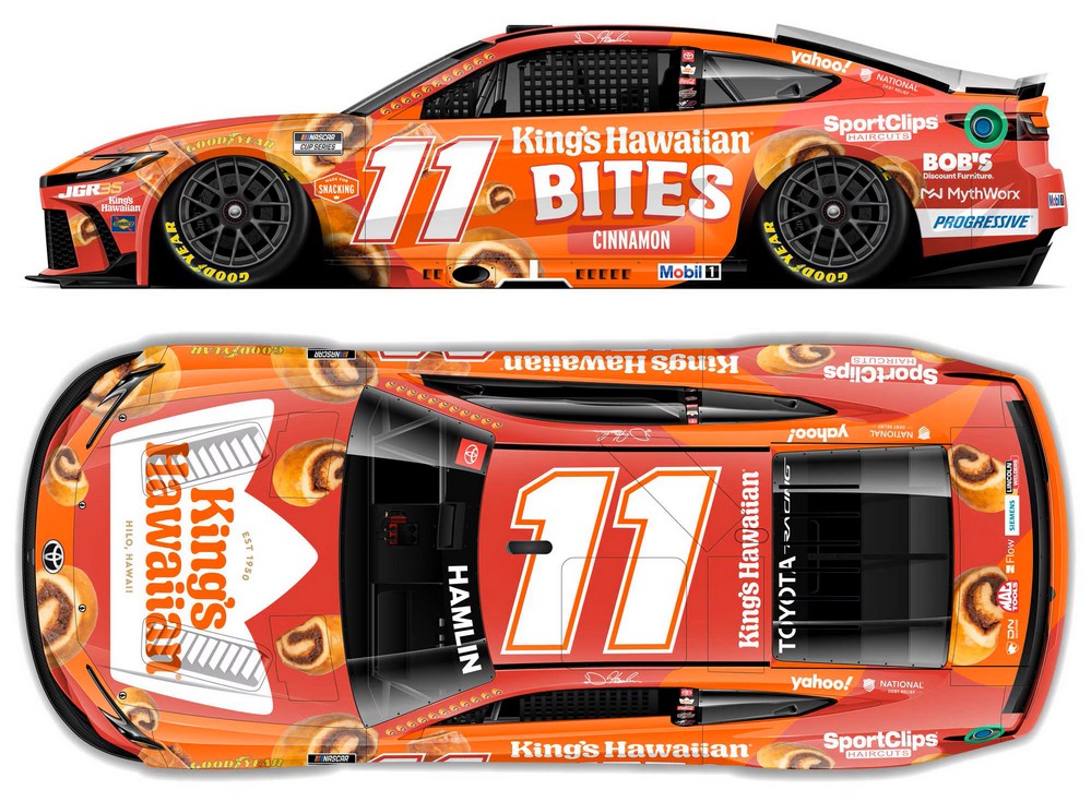 2026 Denny Hamlin #11 King's Hawaiian Cinnamon Bites 1/64 Diecast