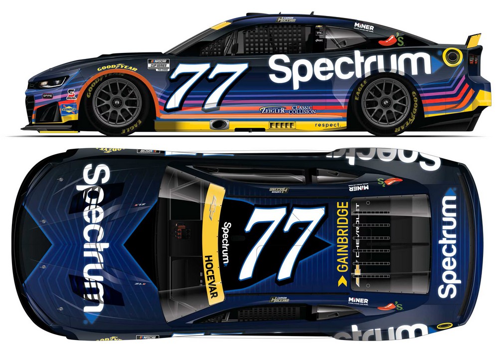 2026 Carson Hocevar #77 Spectrum Dark Mode 1/24 Diecast
