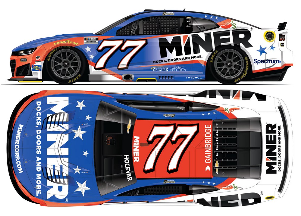 2026 Carson Hocevar #77 Miner Fan Vote 1/24 Diecast
