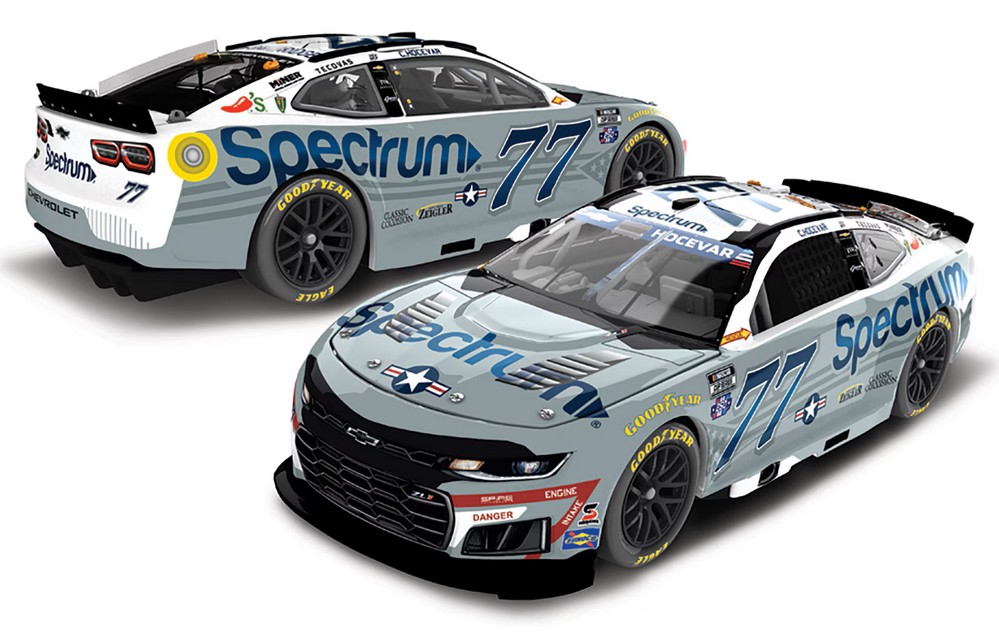 2026 Carson Hocevar #77 Spectrum Patriotic 1/24 Diecast