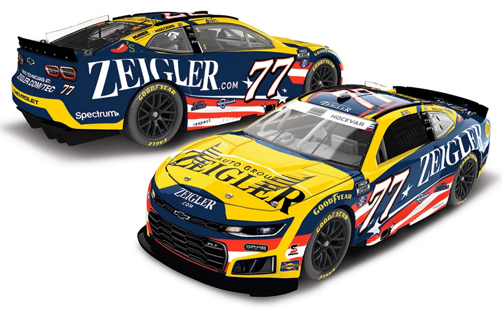 2026 Carson Hocevar #77 Zeigler Patriotic 1/64 Diecast