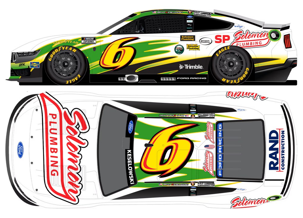 2026 Brad Keselowski #6 Castrol / Darlington Throwback 1/64 Diecast