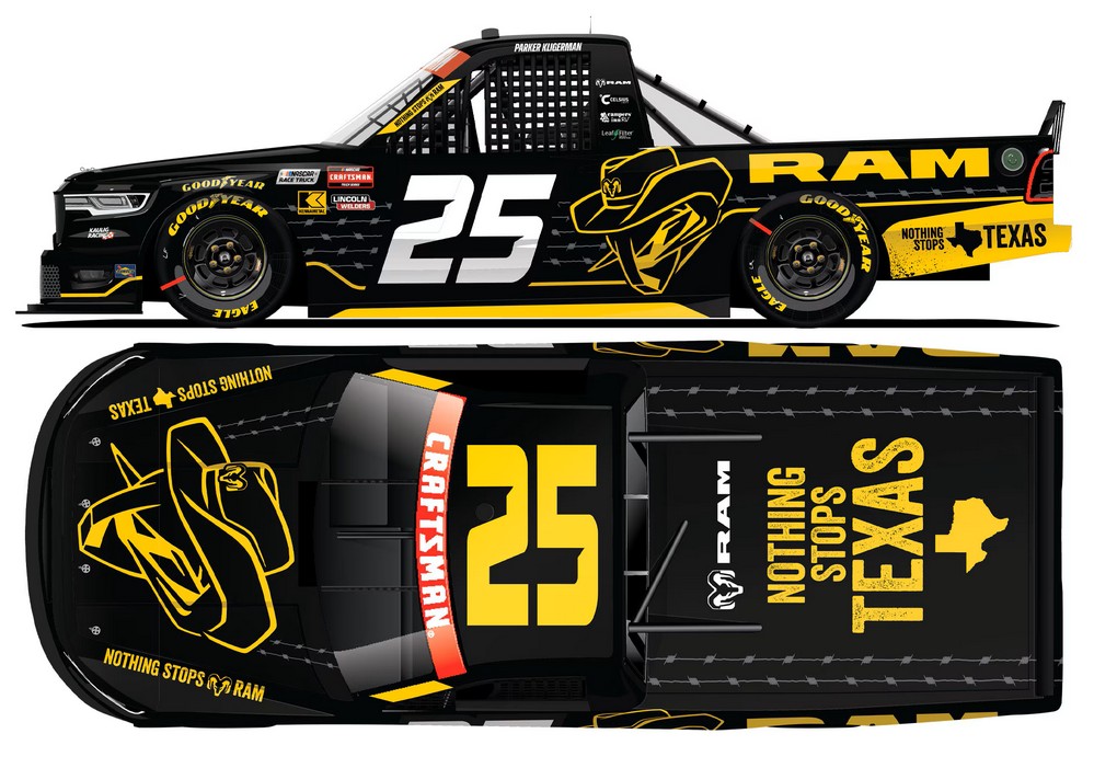 2026 Parker Kligerman #25 RAM Nothing Stops Texas Truck 1/64 Diecast