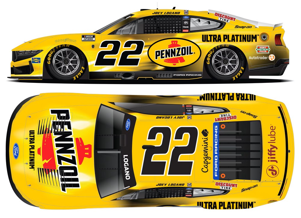 2026 Joey Logano #22 Pennzoil 1/24 Diecast