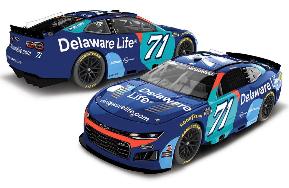 2026 Michael McDowell #71 Delaware Life 1/24 Diecast