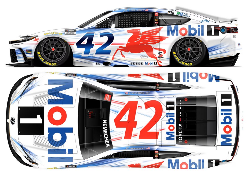 2026 John Hunter Nemechek #42 Mobil 1 1/24 Diecast