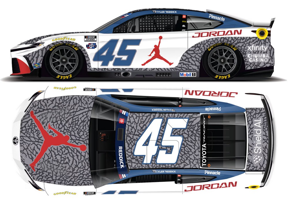 2026 Tyler Reddick #45 Jordan Brand Chicago 1/24 Diecast