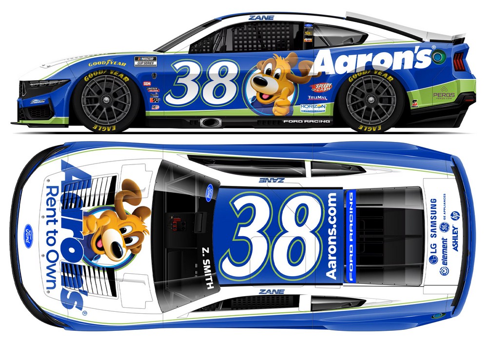 2026 Zane Smith #38 Aaron's Lucky Dog 1/24 Diecast