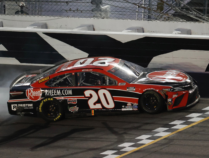 2021 Christopher Bell #20 Rheem - Daytona Road 1st Win / Raced 1/24 Diecast