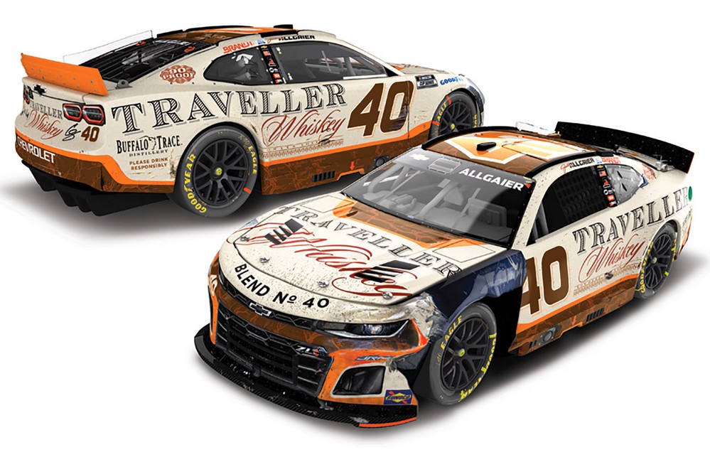 2025 Justin Allgaier #40 Traveller Whiskey - Daytona 500 Raced 1/24 Diecast