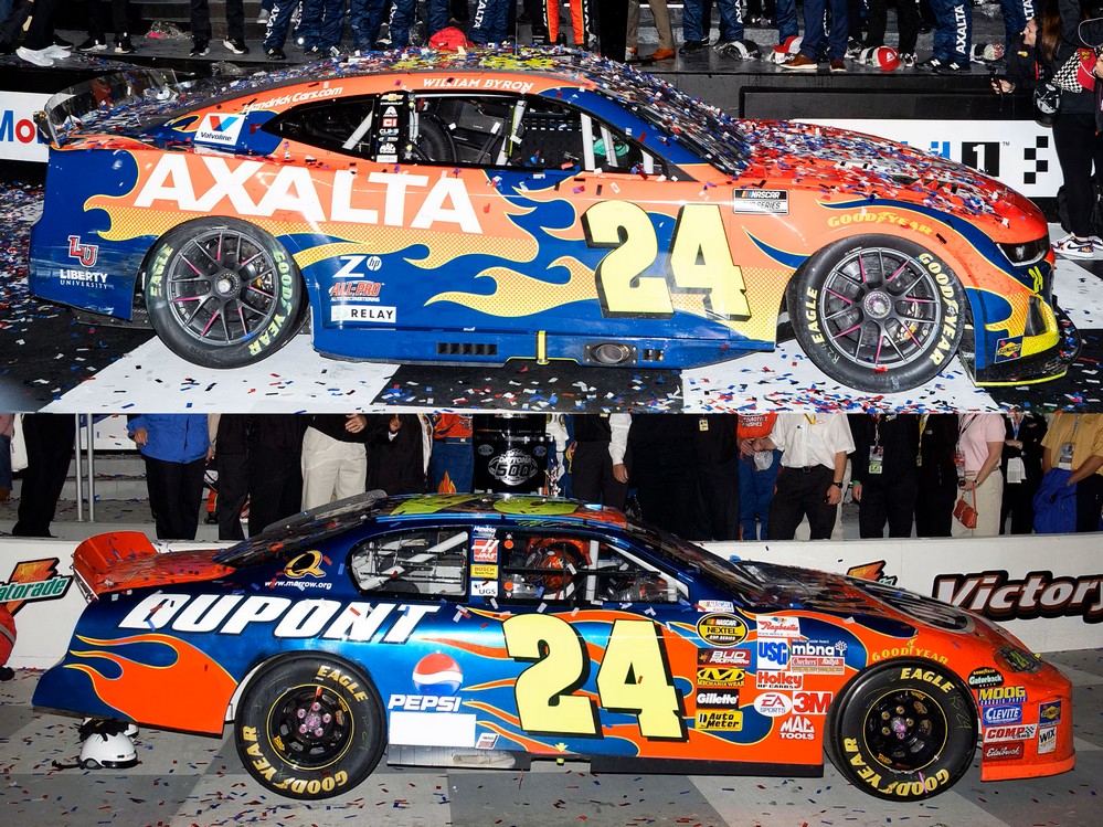 2025 Jeff Gordon / William Byron 2-Car Daytona 500 Win / Raced 1/64 Diecast Set