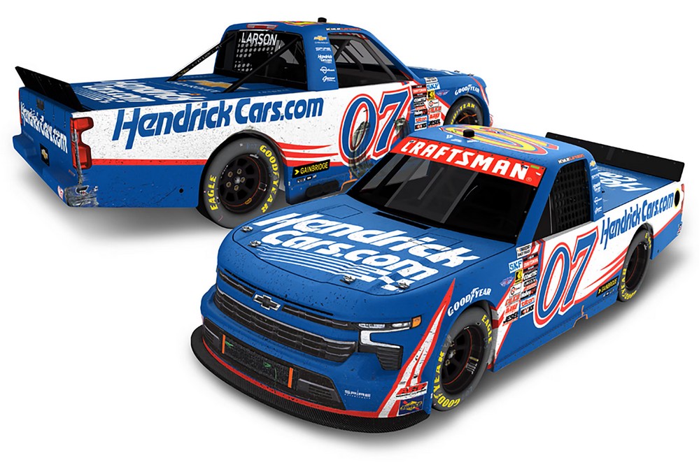 2025 Kyle Larson #07 HendrickCars.com - Homestead Win / Raced Truck 1/24 Diecast