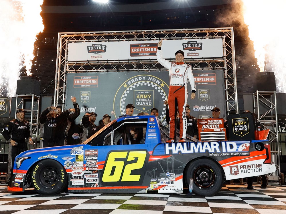 2026 Christopher Bell #62 HALMAR ID - Bristol Win / Raced Truck 1/24 Diecast