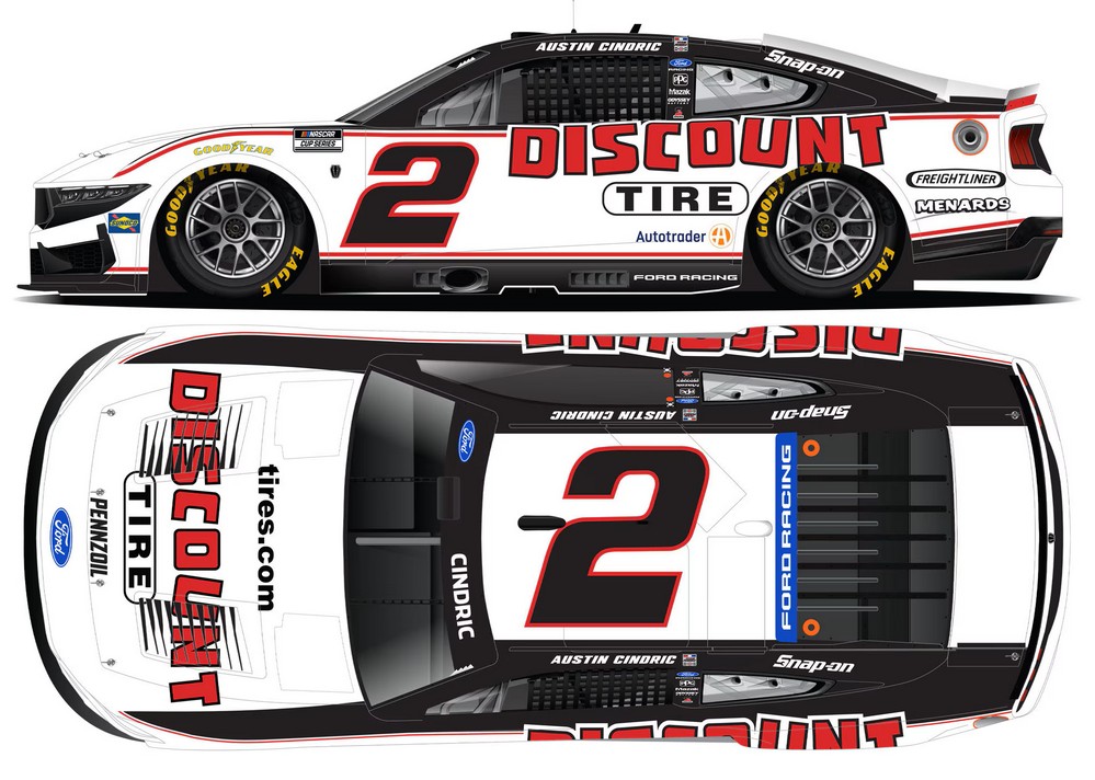 2026 Austin Cindric #2 Discount Tire 1/64 Diecast