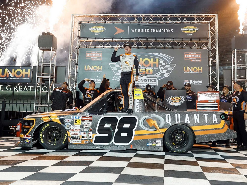 2026 Jake Garcia #98 Quanta Services - Bristol Win / Raced Truck 1/24 Diecast