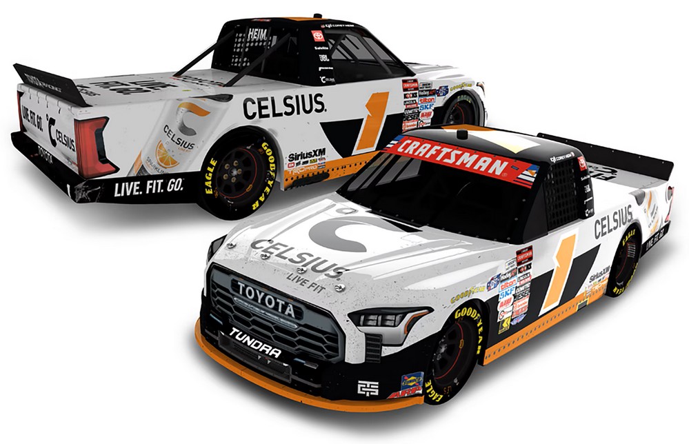 2026 Corey Heim #1 CELSIUS - Michigan Win / Raced Truck 1/24 Diecast