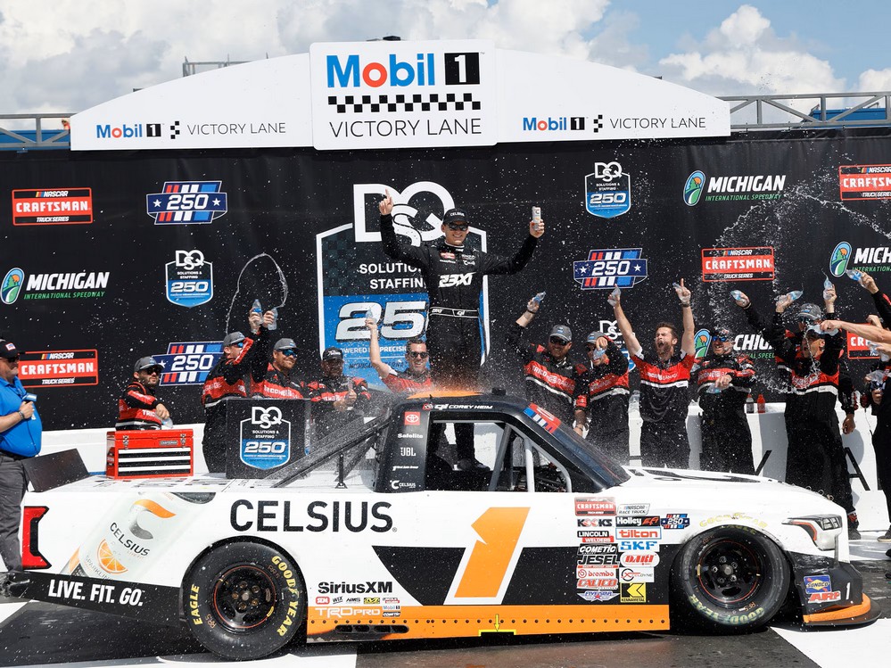 2026 Corey Heim #1 CELSIUS - Michigan Win / Raced Truck 1/64 Diecast
