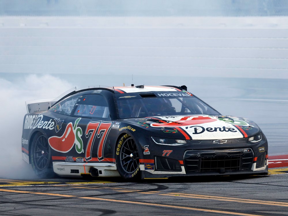 2026 Carson Hocevar #77 Chili's Ride the 'Dente - Talladega Win / Raced 1/24 Diecast