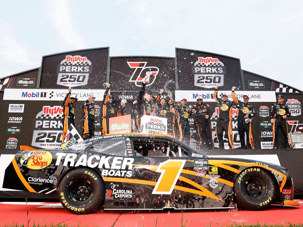 2026 Carson Kvapil #1 Bass Pro Shops / Tracker Boats / Iowa Win 1/24 Diecast