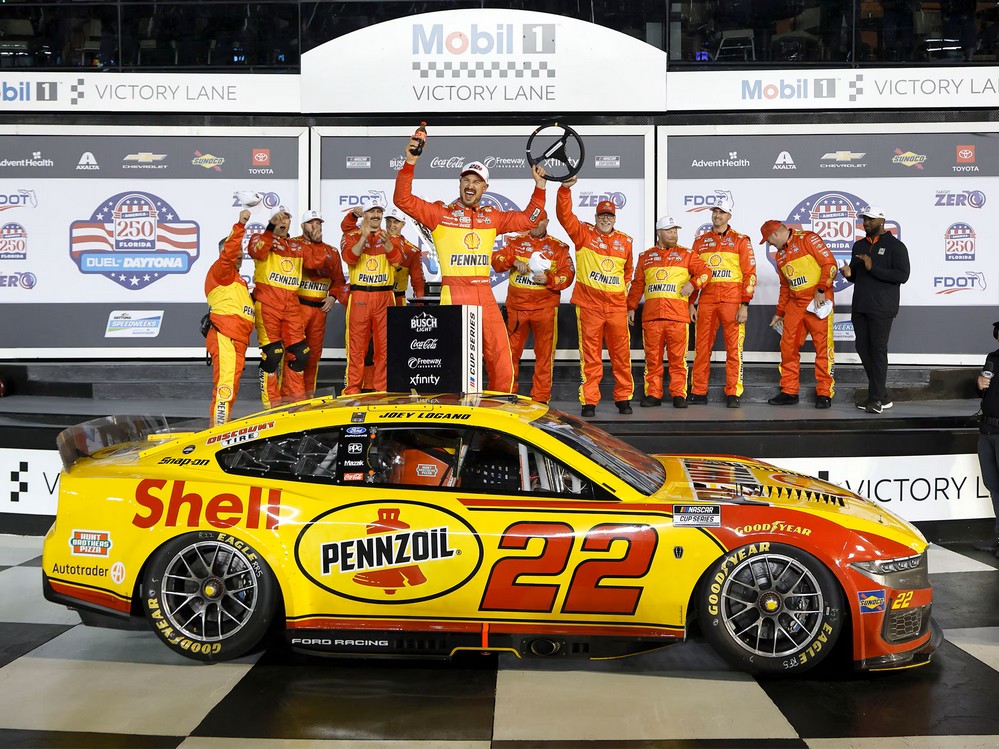 2026 Joey Logano #22 Shell-Pennzoil - Daytona Duel Win / Raced 1/24 Diecast