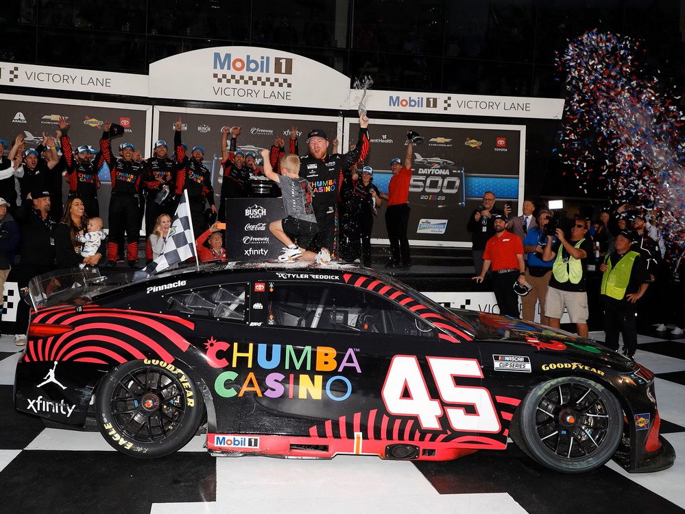 2026 Tyler Reddick #45 Chumba Casino - Daytona 500 Win / Raced 1/24 Diecast