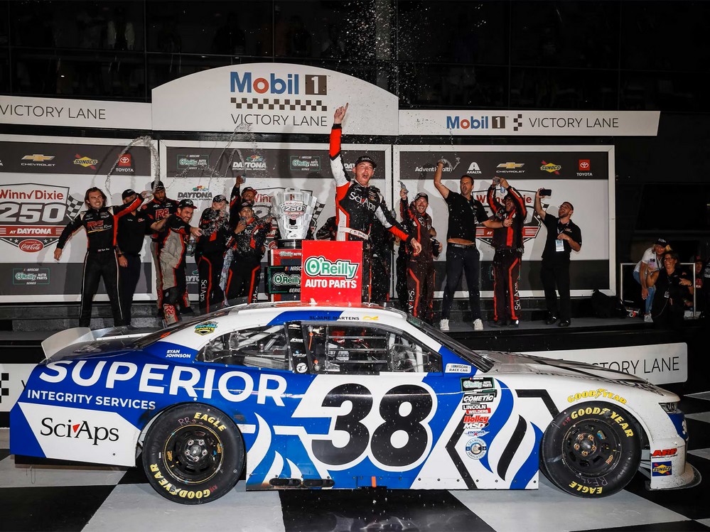 2026 Ryan Sieg #38 Superior Integrity Services - Daytona Win / Raced 1/24 Diecast