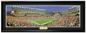 New England Patriots / Moon Over Gillette Stadium - NFL Framed Panoramic