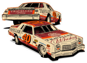 1978 Justin Allgaier #40 Traveller Whiskey Fantasy 1/24 Diecast