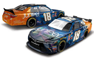 2017 Daniel Suarez #18 Juniper Networks 1/64 Diecast