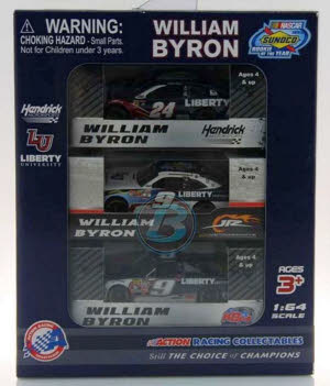 William Byron / Liberty - NASCAR Rookie of the Year 3-Car 1/64 Diecast Set