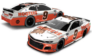 2021 Chase Elliott #9 Hooters - Darlington Throwback ELITE 1/24 Diecast
