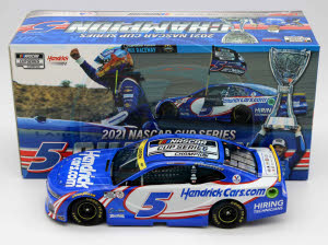 2021 Kyle Larson #5 HendrickCars.com - NASCAR Champion 1/24 Diecast