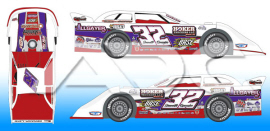 2022 Bobby Pierce #32 Dirt Late Model 1/64 Diecast