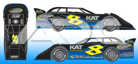 2022 Kyle Strickler #8 KAT - Dirt Late Model 1/64 Diecast