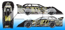 2022 Max Blair #WON11 BASE FUEL ONLY- Dirt Late Model 1/64 Diecast