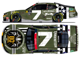 2024 Justin Allgaier #7 Hellmanns RCPT Salutes 1/24 Diecast