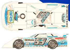 2024 Devin Moran #99 World 100 - Dirt Late Model 1/64 Diecast